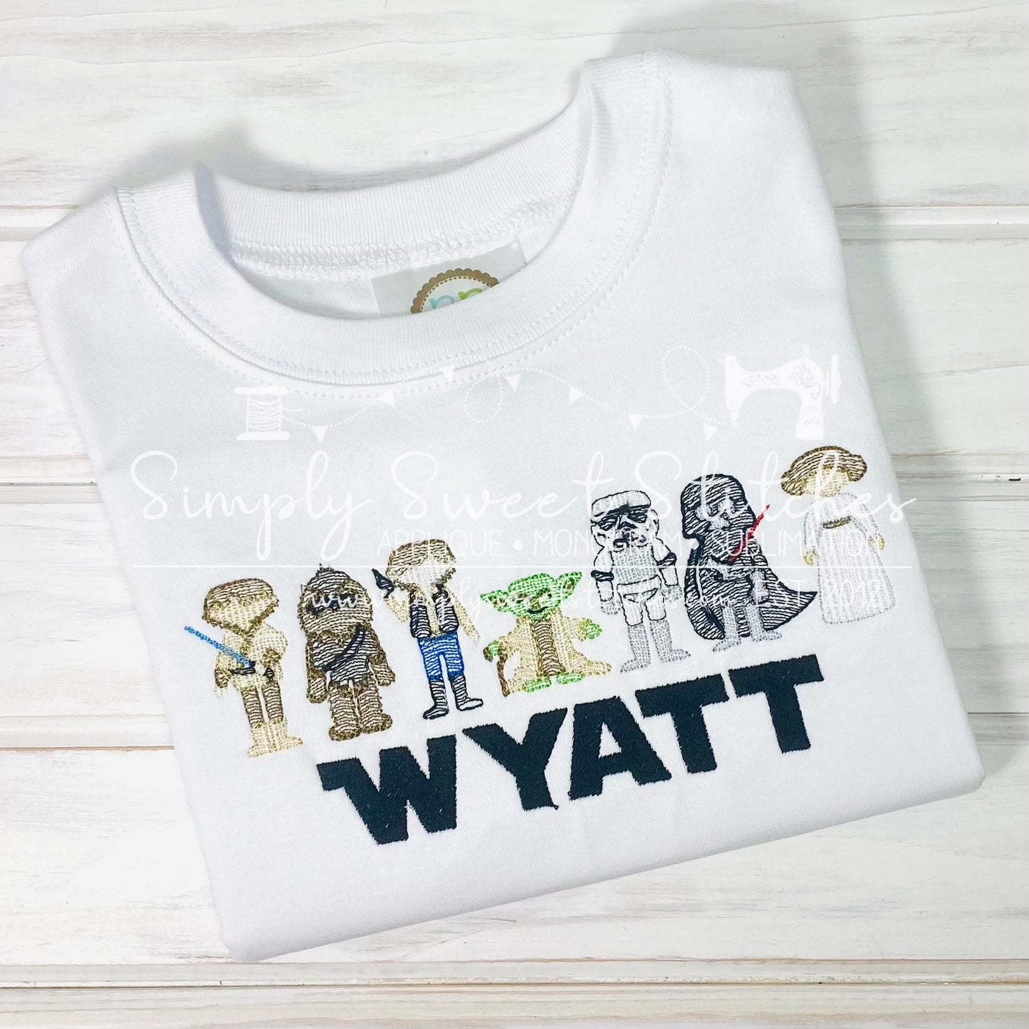 1965 - STAR WARS LINEUP - SKETCH CHILD SHIRT