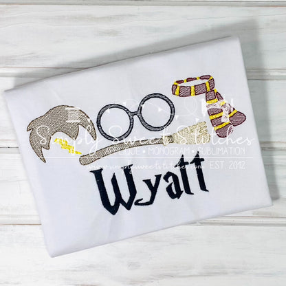 2047 - WIZARD BOY LINEUP - SKETCH CHILD SHIRT