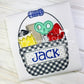 2566 - SCHOOL SUPPLIES BUCKET APPLIQUE - CHILD SHIRT