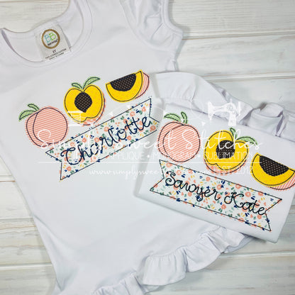 1997 - PEACH TRIO - APPLIQUE CHILD SHIRT