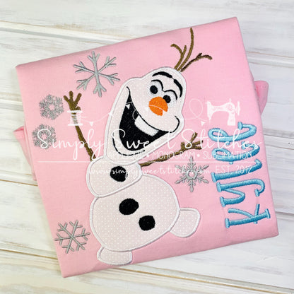 1735 - SNOWMAN FRIEND - APPLIQUE CHILD SHIRT