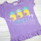 2952 - HIBISCUIS PINEAPPLE TRIO APPLIQUE - CHILD SHIRT