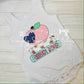 2555 - APPLE WITH HEART STACKED BOOKS - CHILD SHIRT