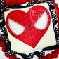 5139 - SPIDERMAN HEART FACE APPLIQUE - CHILD SHIRT