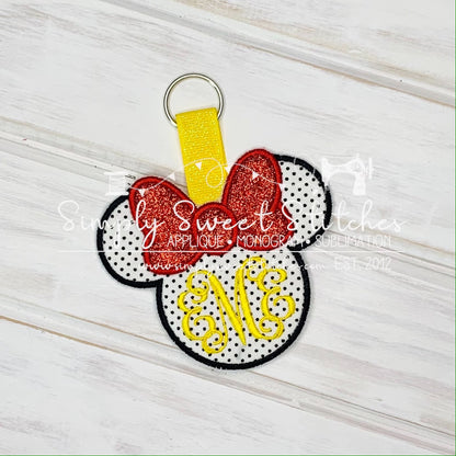 2021 - MOUSE HEAD APPLIQUE - BAG TAG