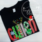 5107 - CHRISTMAS NAME APPLIQUE - CHILD SHIRT