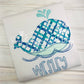 2543 - WHALE APPLIQUE - CHILD SHIRT