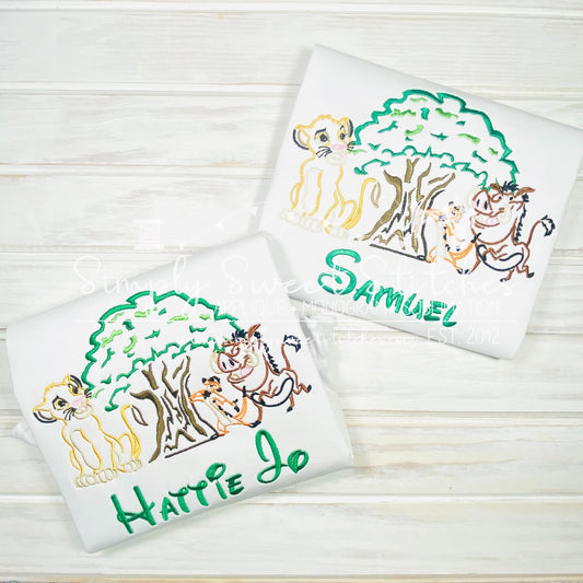 2031 - LION KINGDOM - SKETCH CHILD SHIRT