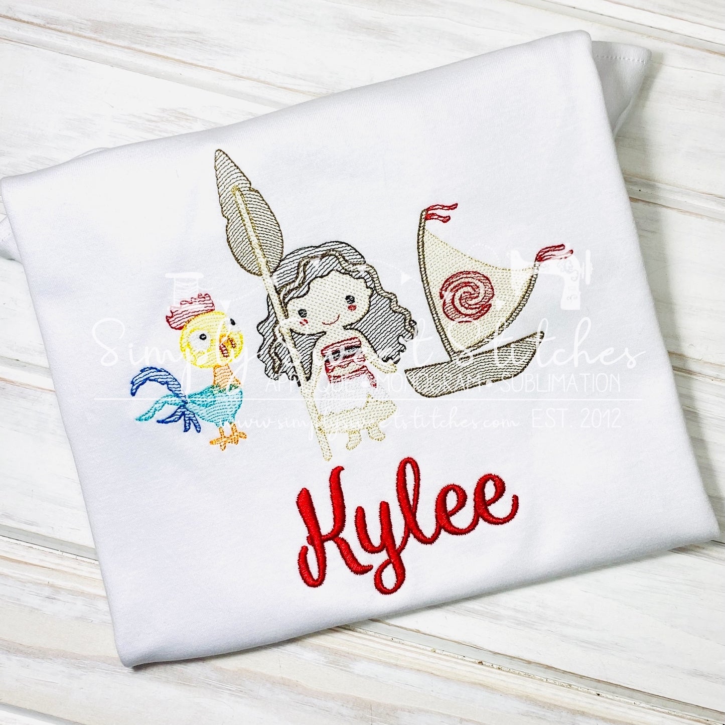 1664 - ISLAND GODDESS - SKETCH CHILD SHIRT