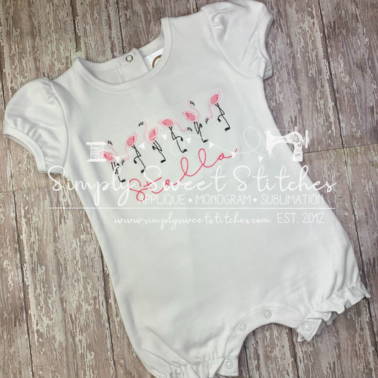 1629 - FLAMINGO LINEUP - SKETCH CHILD SHIRT