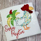 2323 - ROOSTER APPLIQUE - CHILD SHIRT