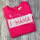 2586 - I LOVE MOMMY FAUX SMOCK APPLIQUE - CHILD SHIRT