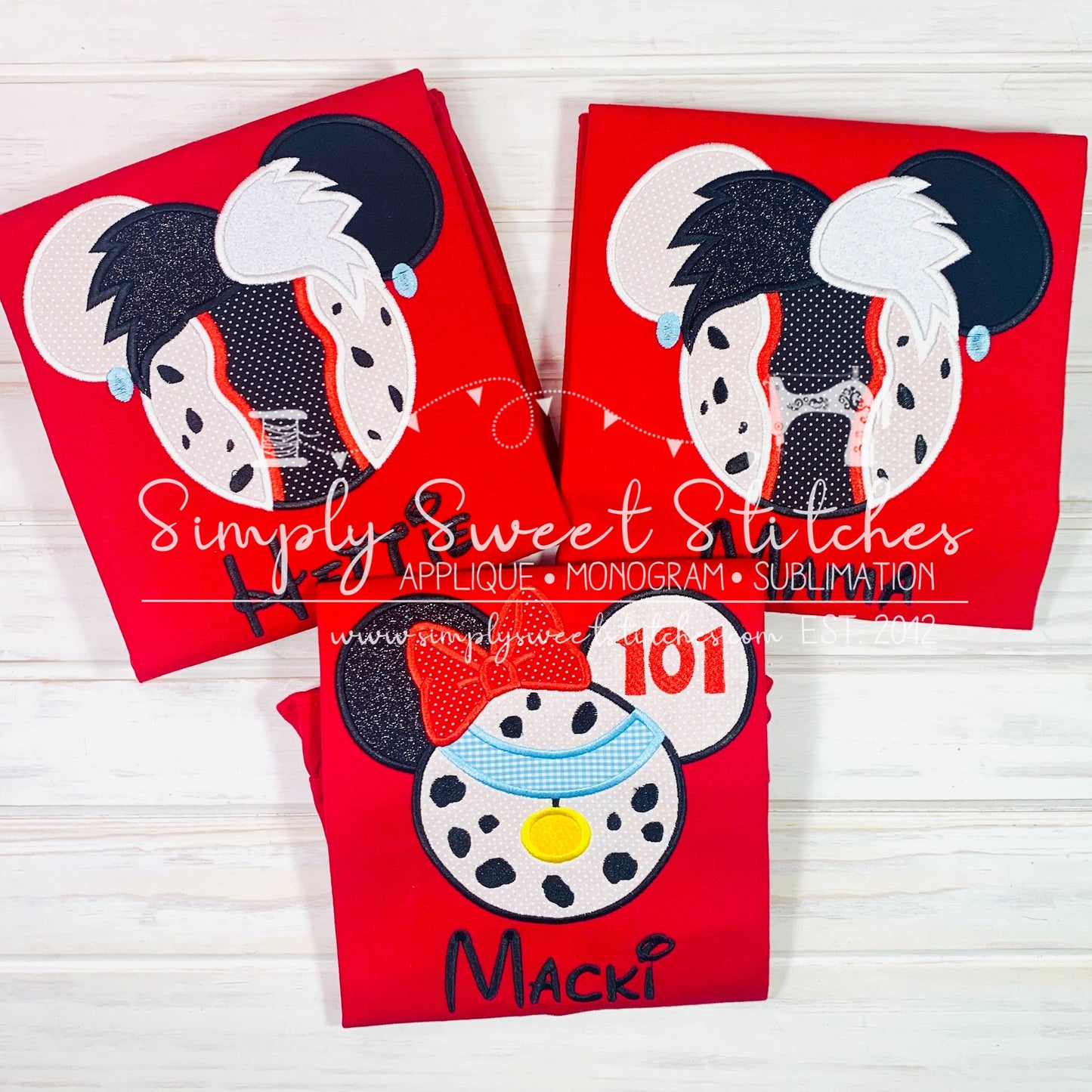 2111 - SPOTTED PUPPY - APPLIQUE CHILD SHIRT