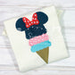3039 - MISS MOUSE ICE CREAM CONE SKETCH - CHILD SHIRT