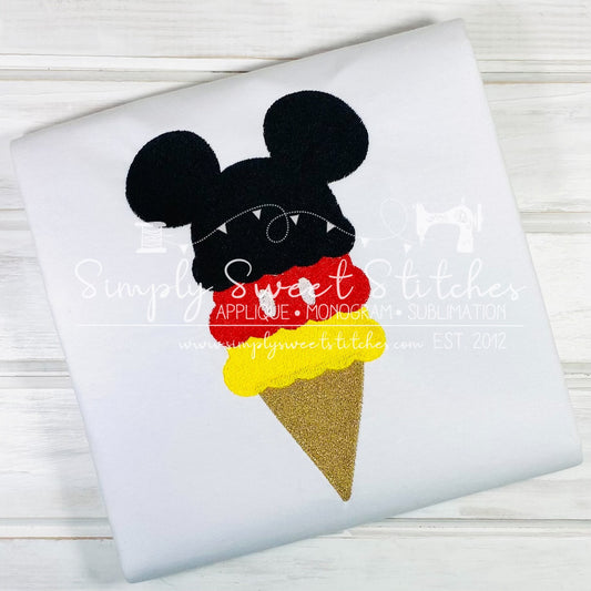 2026 - MR MOUSE ICE CREAM CONE - SKETCH CHILD SHIRT