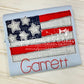 2432 - AMERICAN FLAG WITH BRIGHT STARS APPLIQUE - CHILD SHIRT