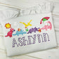 2419 - GIRLS BEACH DINOSAUR APPLIQUE - CHILD SHIRT