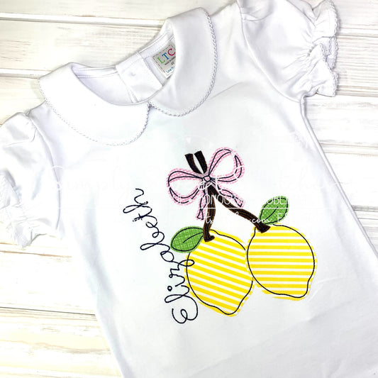 1631 - LEMON - APPLIQUE CHILD SHIRT