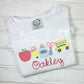 4048 - SCHOOL SUPPLIES SKETCH APPLIQUE - CHILD SHIRT
