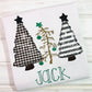2016 - CHRISTMAS TREE TRIO BOY APPLIQUE - CHILD SHIRT