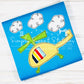 2583 - HELICOPTER APPLIQUE - CHILD SHIRT