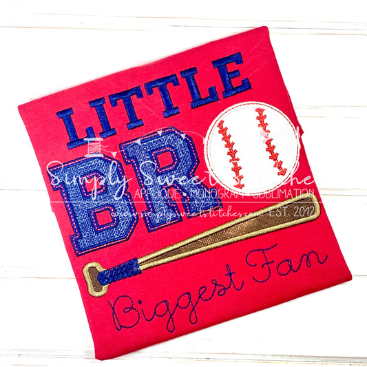 1966 - LITTLE BRO BASEBALL - APPLIQUE CHILD SHIRT