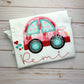1553 - LOVE BUG CAR APPLIQUE - CHILD SHIRT