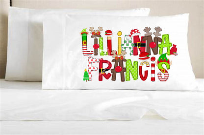 2388 - SANTA & FRIENDS ALPHA HEAT PRESS - PILLOWCASE